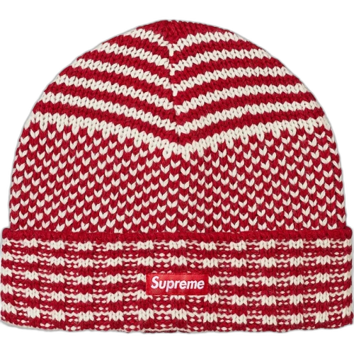 Supreme Wool Jacquard Beanie Red