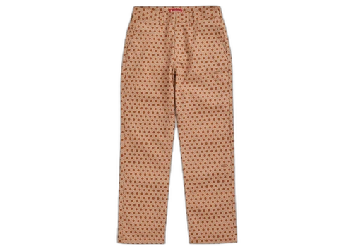 Supreme Work Pant (FW19) Dark Orange Monogram