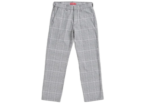 Supreme Work Pant (SS19) Black Plaid