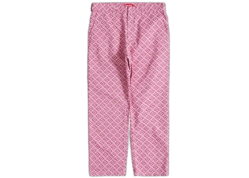 Supreme Work Pant Pant (SS22) Pink Monogram