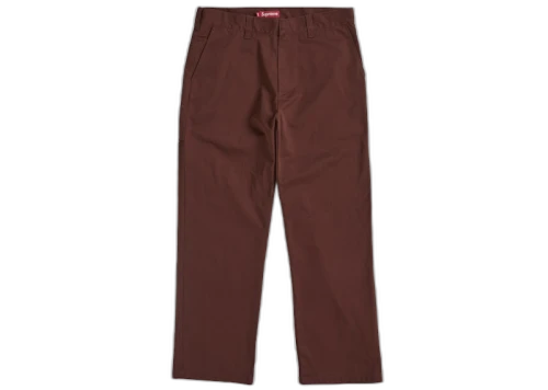 Supreme Work Pant (SS25) Mahogany