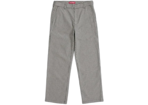 Supreme Work Pant (SS25) White Houndstooth