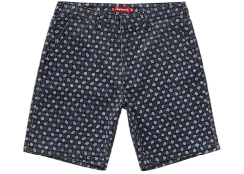 Supreme Work Short (SS19) Black Foulard
