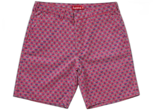 Supreme Work Short (SS19) Magenta Foulard
