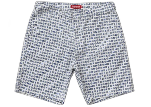 Supreme Work Short (SS19) White Foulard