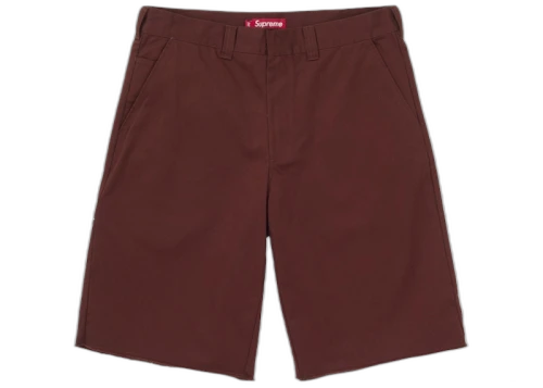 Supreme Work Short (SS25) Dark Red