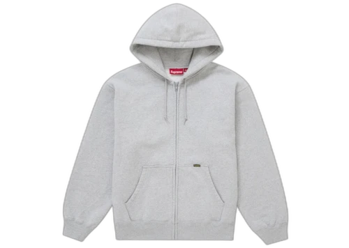 Supreme Work Zip Up Hooded Sweatshirt (SS25) Heather Grey