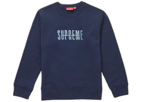 Supreme World Famous Crewneck Navy