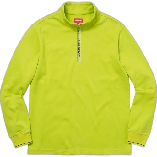 Supreme World Famous Half Zip Pullover Lime