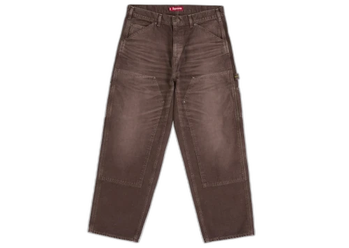 Supreme Worn Double Knee Painter Pant Brown