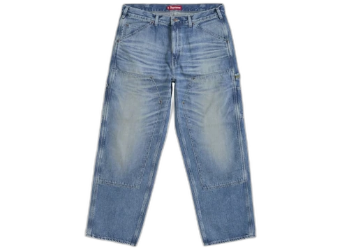 Supreme Worn Double Knee Painter Pant Denim