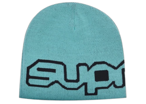 Supreme Wrap Logo Beanie Turquoise