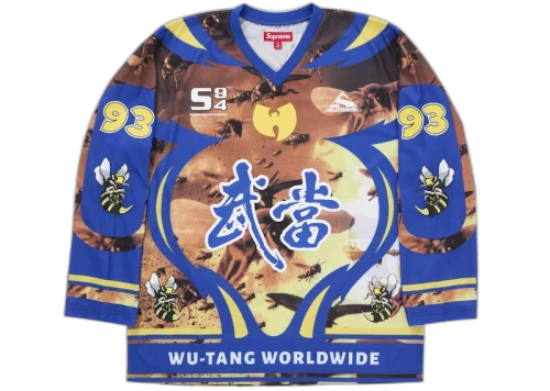 Supreme Wu-Tang Clan Hockey Jersey Blue