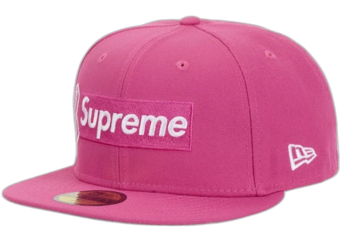 Supreme x New Era Breast Cancer Awareness Box Logo Fitted Hat Pink