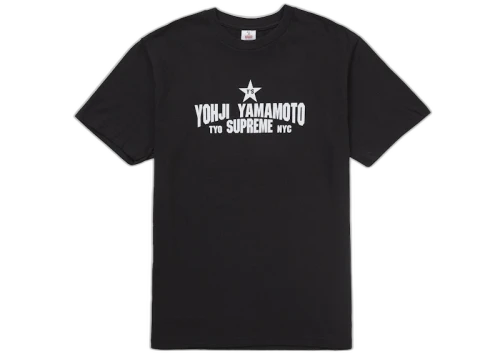 Supreme Y's by Yohji Yamamoto Star Tee Black