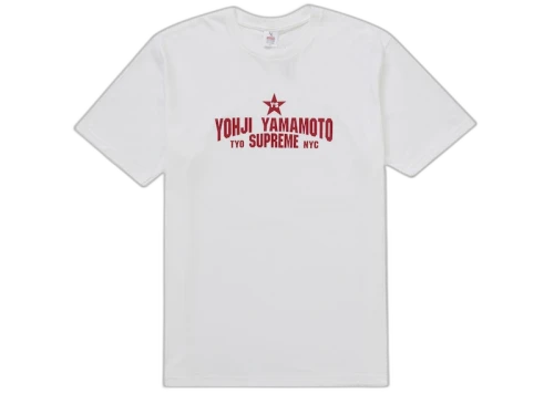 Supreme Y's by Yohji Yamamoto Star Tee White