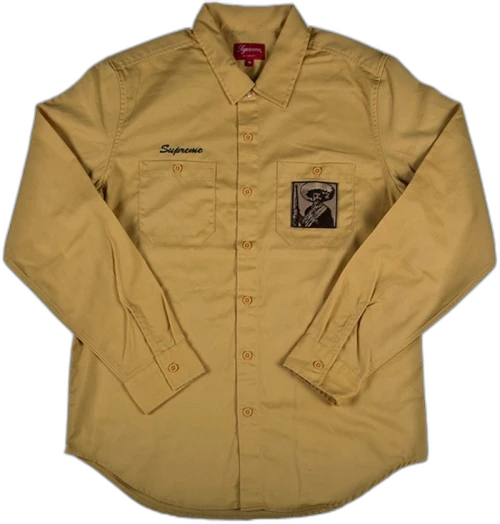 Supreme Zapata Work Shirt Yellow