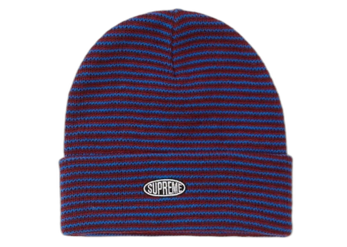 Supreme Zig Zag Stripe Beanie (FW19) Burgundy