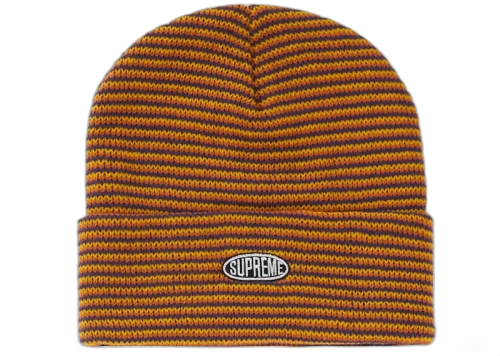 Supreme Zig Zag Stripe Beanie (FW19) Orange