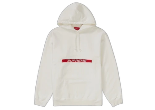 Supreme Zip Pouch Hooded Sweatshirt White
