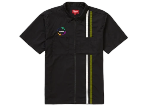 Supreme Zip Up S/S Work Shirt Black