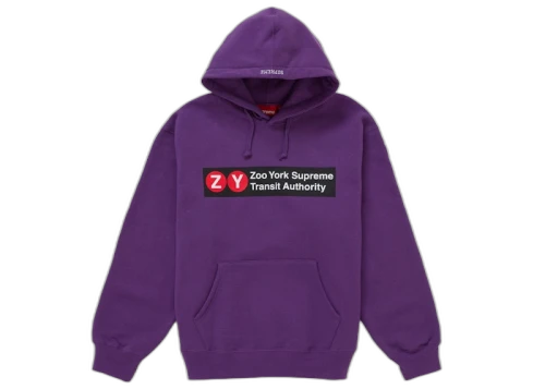 Supreme Zoo York Hooded Sweatshirt Purple