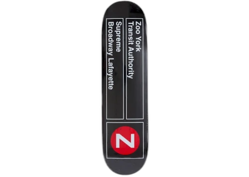 Supreme Zoo York Skateboard Deck Black