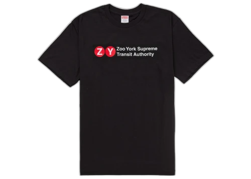 Supreme Zoo York Transit Tee Black