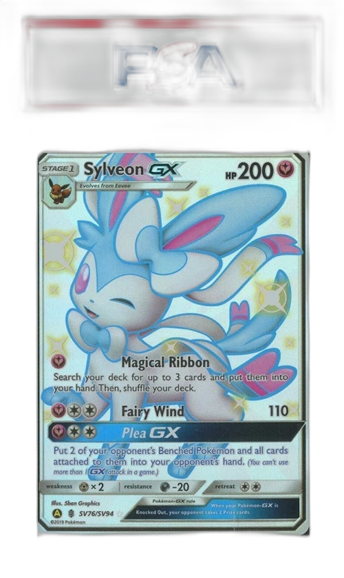 Sylveon GX Full Art 2019 Pokemon TCG Sun & Moon Hidden Fates #SV76 (PSA or BGS Graded)
