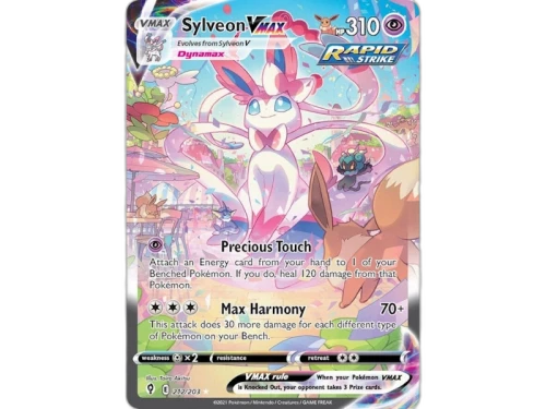 Sylveon Vmax 2021 Pokémon Scarlet & Violet Evolving Skies Ultra Rare Vmax 212/203 Ungraded