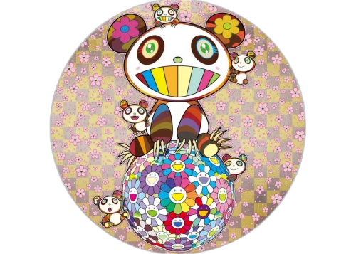 Takashi Murakami A Panda Family Amidst a Flurry of Cherry Blossoms Print (Signed, Edition of 300)