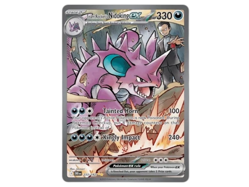 Team Rocket's Nidoking ex 2025 Pokémon Scarlet & Violet Destined Rivals Special Illustration Rare 233/182 Ungraded