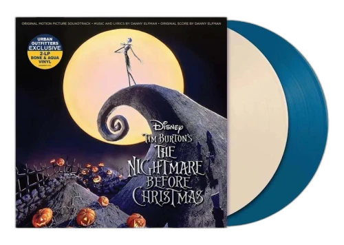 The Nightmare Before Christmas Original Motion Picture Soundtrack Urban Outfitters Exclusive 2XLP Vinyl Bone/Aqua