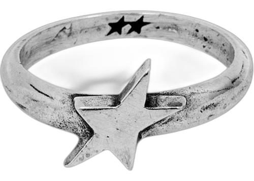 Twojeys Single Star Signet Ring Silver
