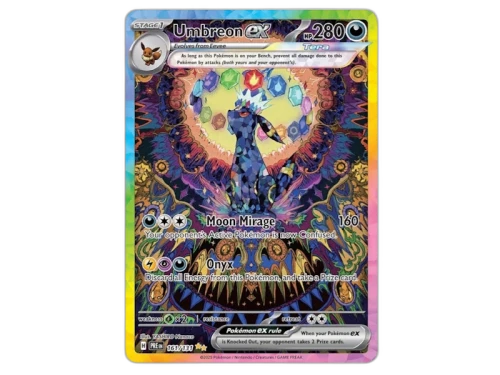 Umbreon ex 2025 Pokémon Scarlet & Violet Prismatic Evolutions Special Illustration Rare 161/131 Ungraded