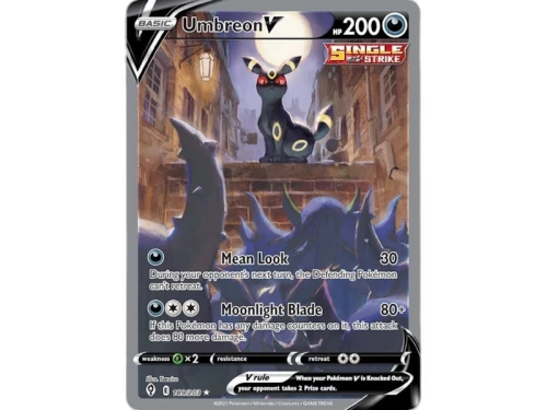 Umbreon V 2021 Pokémon Scarlet & Violet Evolving Skies Ultra Rare V 189/203 Ungraded