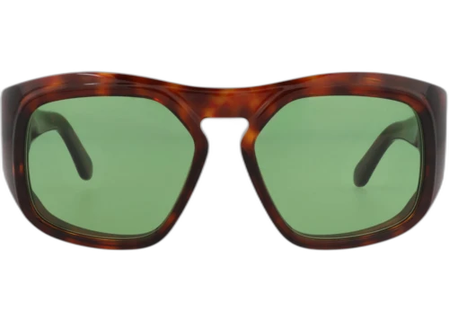 Valentino Square Frame Acetate Sunglasses VLS-179B-55 Havana Havana Green