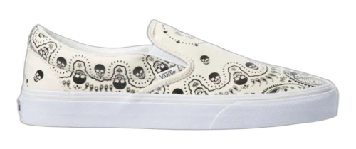 Vans Slip-On Skull Bandana White Black