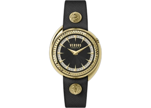 Versus Versace Tortona Crystal Leather Watch VSPHF2221