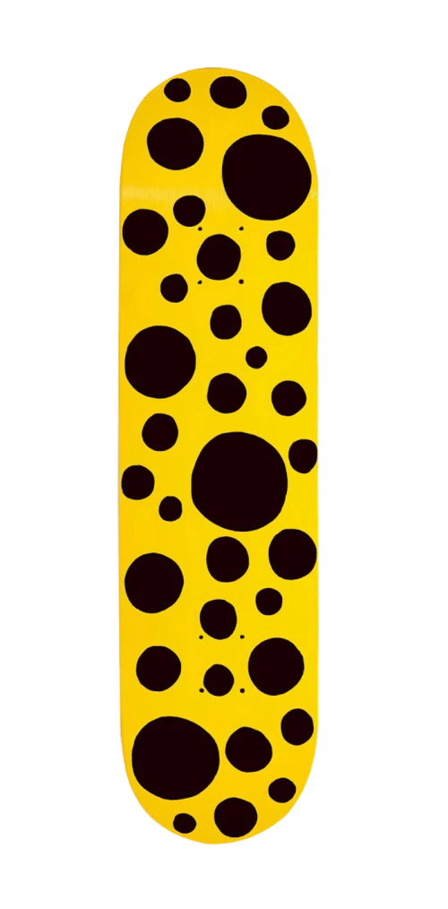 Yayoi Kusama Black Dots Skateboard Deck Large Dots