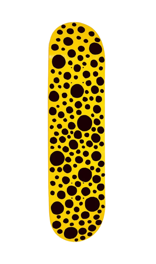 Yayoi Kusama Black Dots Skateboard Deck Small Dots