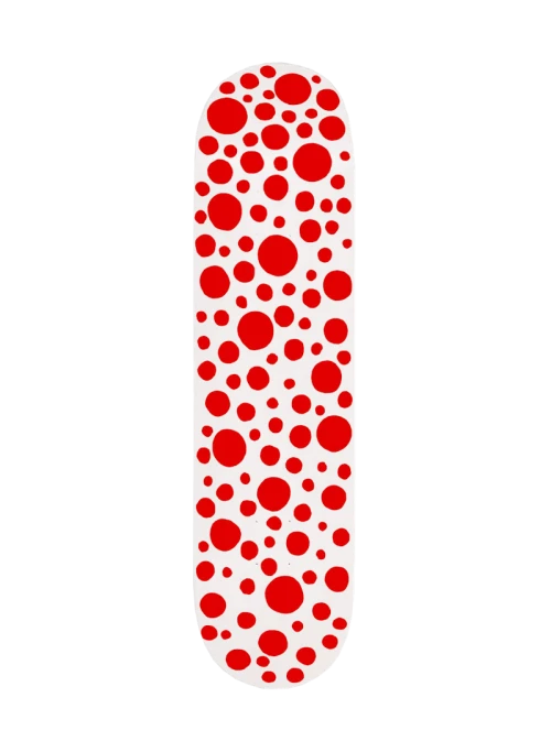 Yayoi Kusama Red Dots Skateboard Deck Small Dots